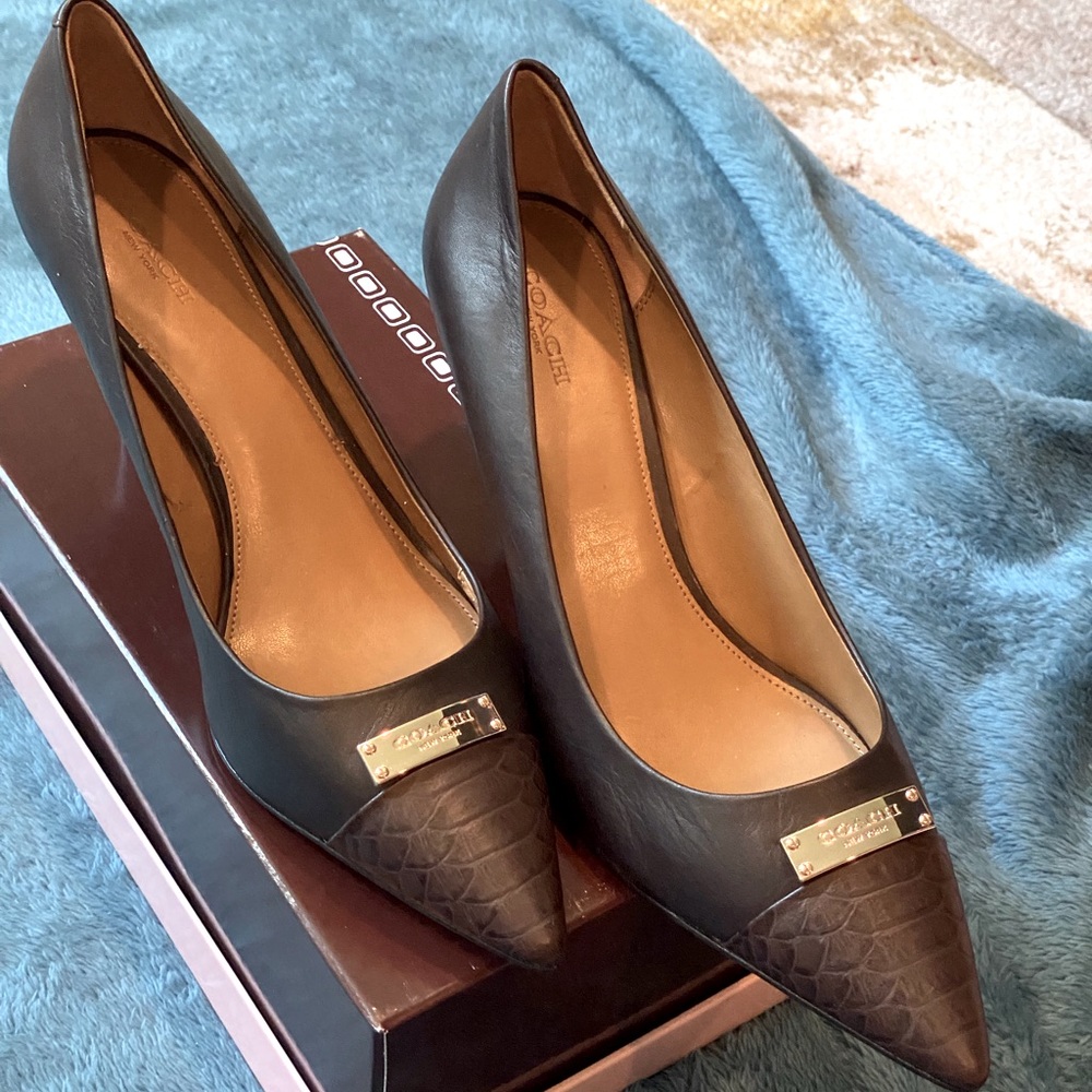 Coach Gold Plated Heels
